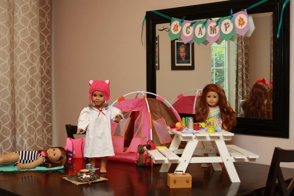 American Girl Camping - Camping party ideas by 5M Creations