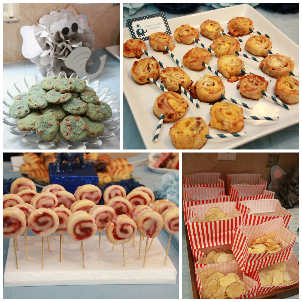 Elephant Baby Shower Party Food by 5M Creations