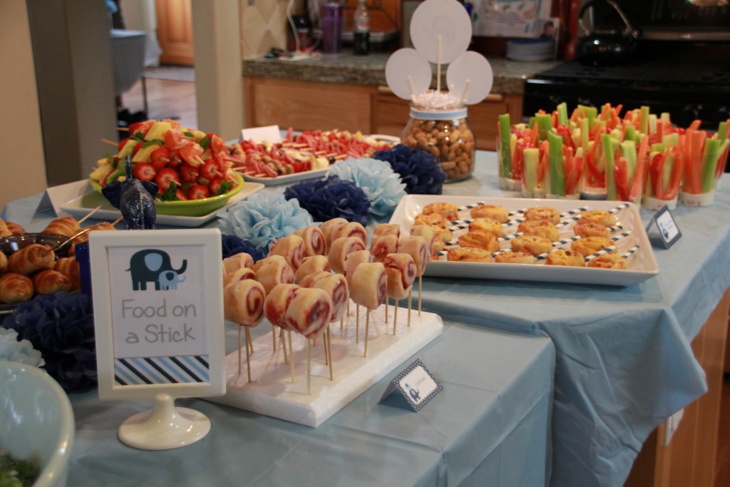 Elephant Baby Shower Party food by 5M Creations