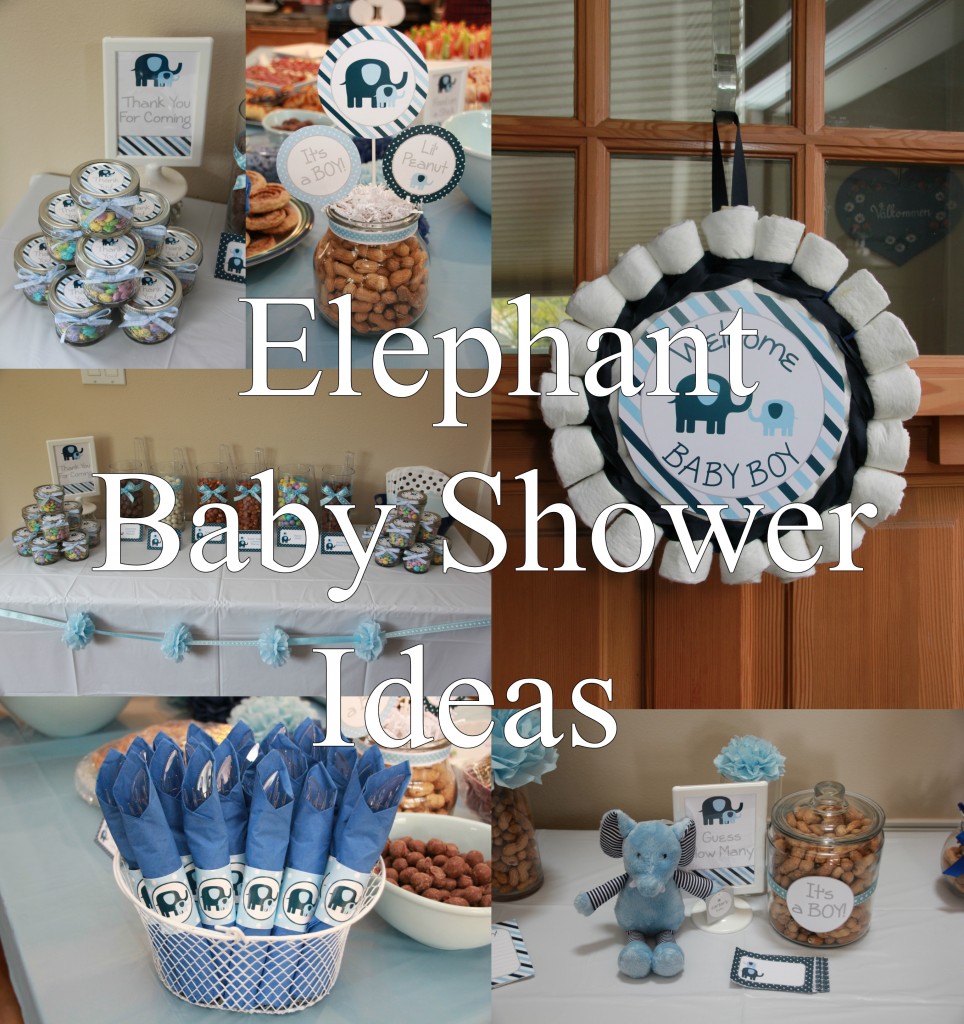 Elephant Baby Shower Ideas- by 5M Creations