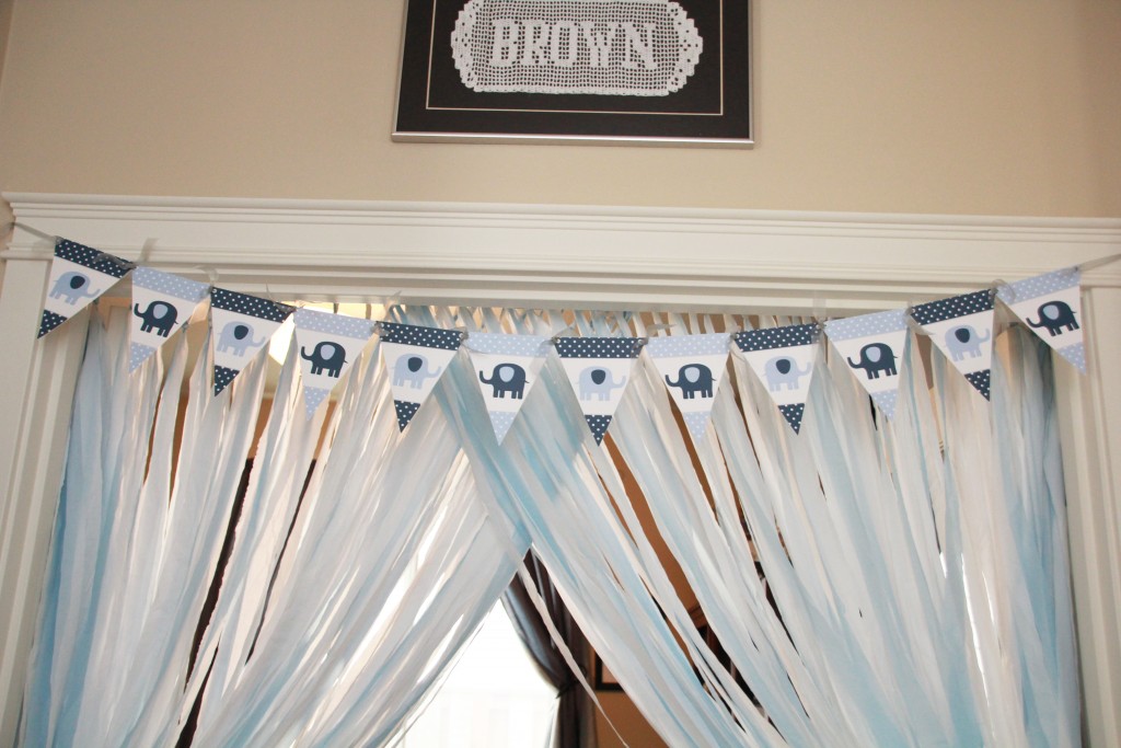 Elephant Baby Shower Banner by 5M Creations