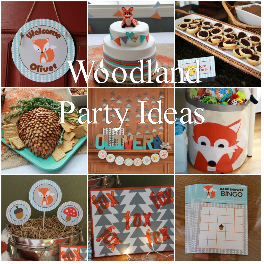 Fox themed baby store shower