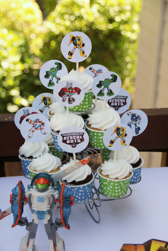 Rescue Bot Cupcake Toppers FREE Printables