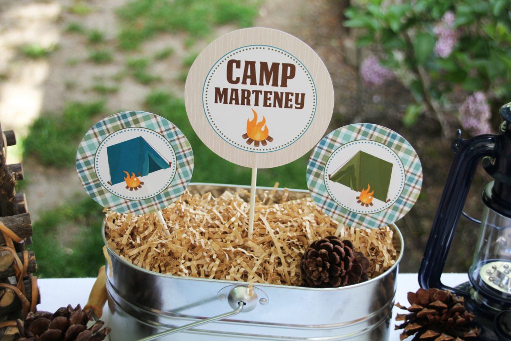 Twins Camping Birthday Party – 5M Creations Blog